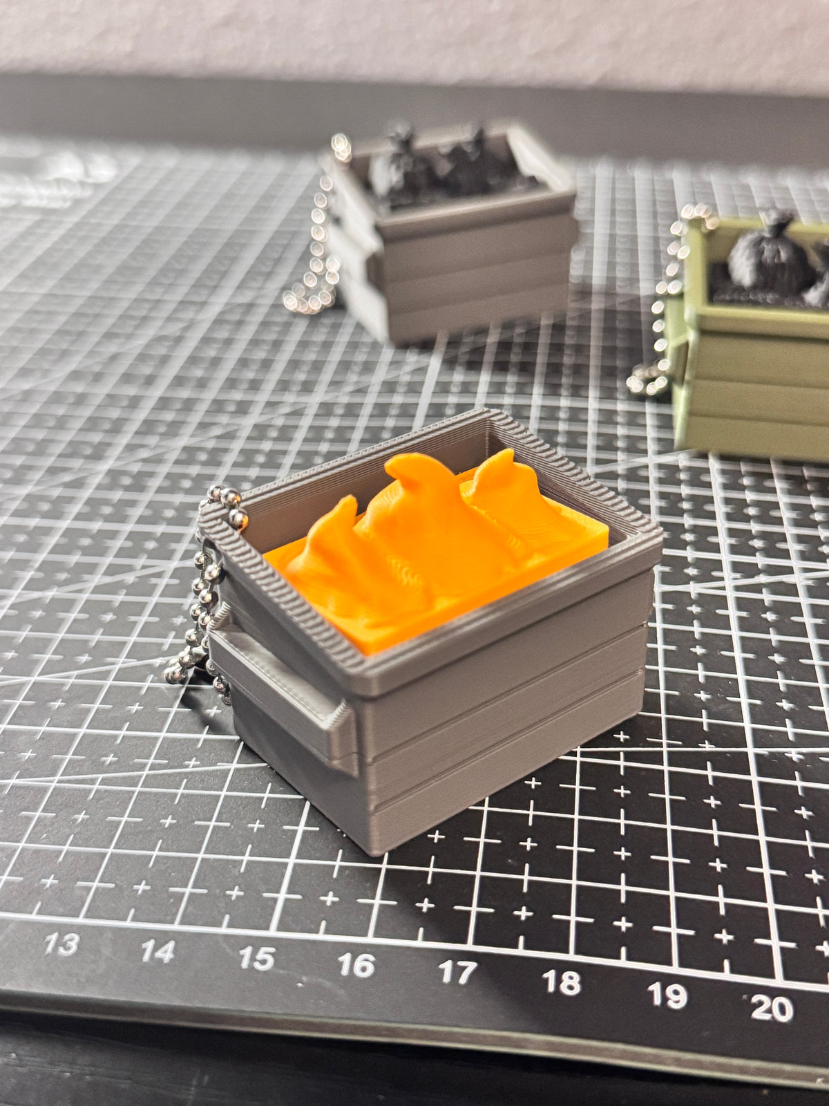 Dumpster Clicker Keychain