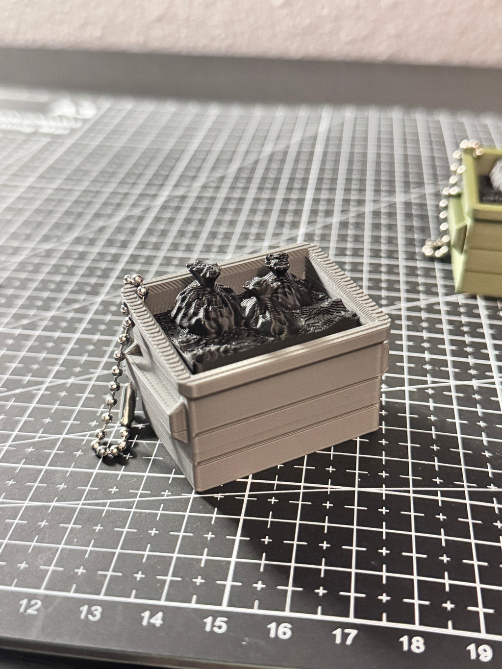 Dumpster Clicker Keychain