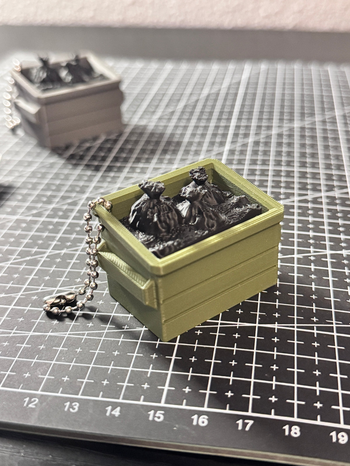 Dumpster Clicker Keychain