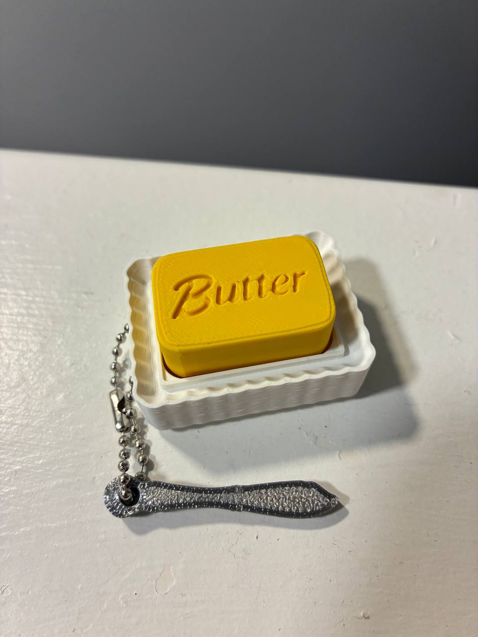 Butter clicker and knife